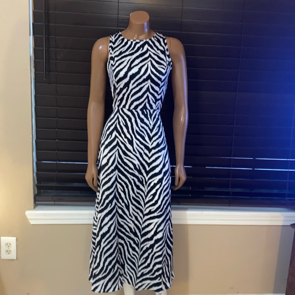 Zebra print dress medium
